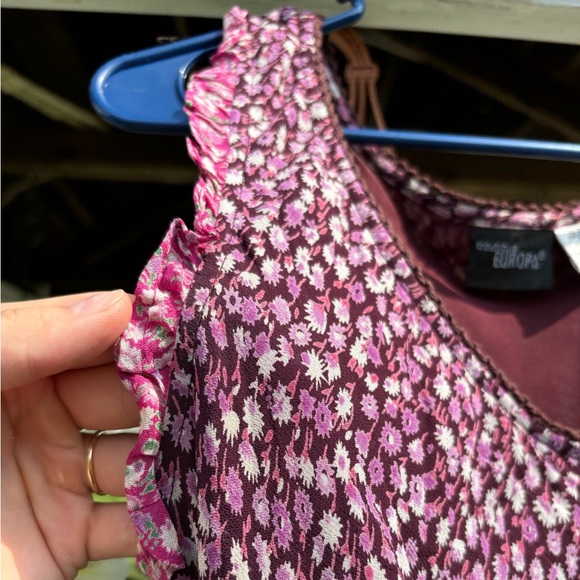 Vintage, ditzy print, sleeveless maxi dress - Picture 3 of 7